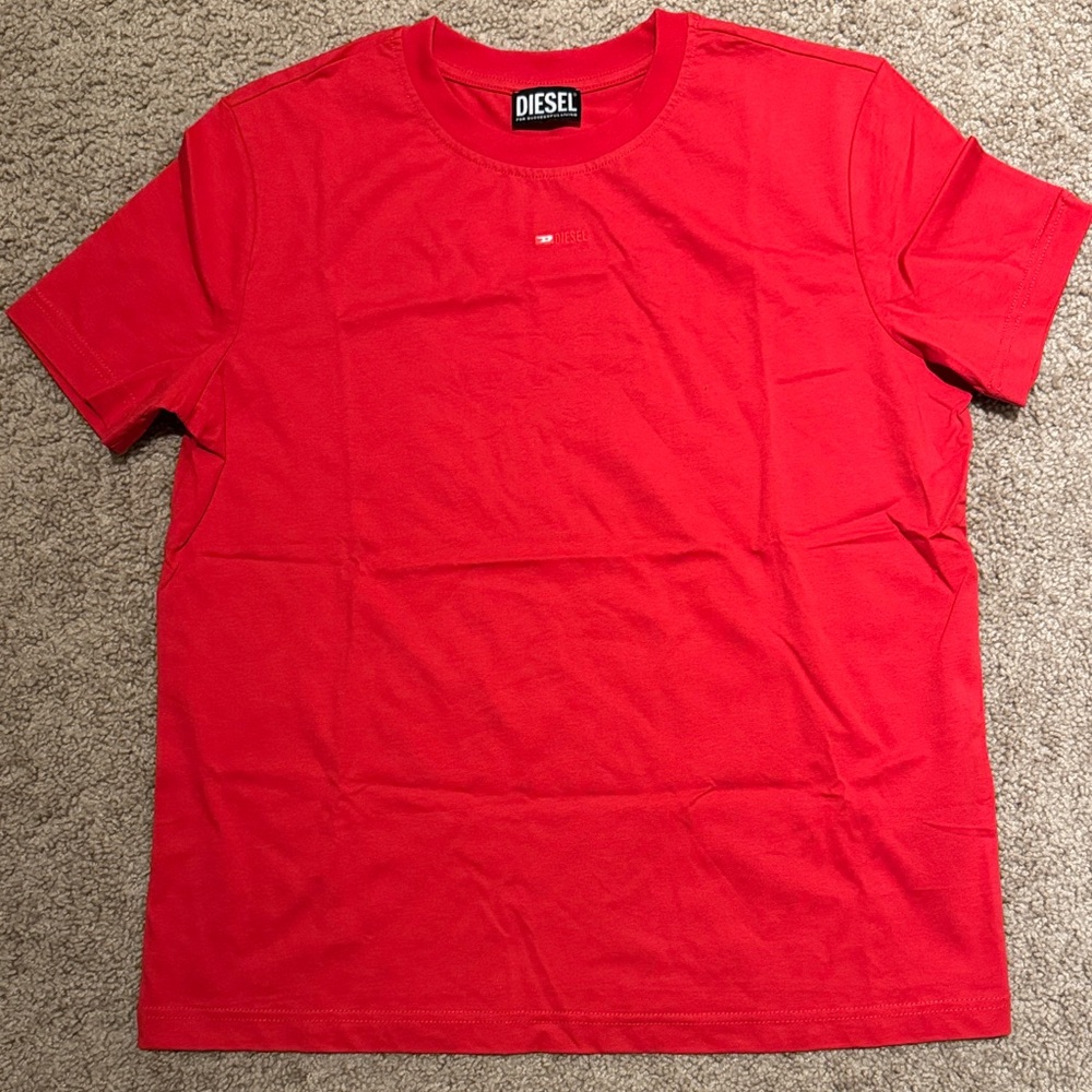 Diesel Bold Red Short Sleeve Tee
